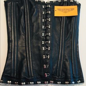 Leather corset NWT size M Dream Apparel